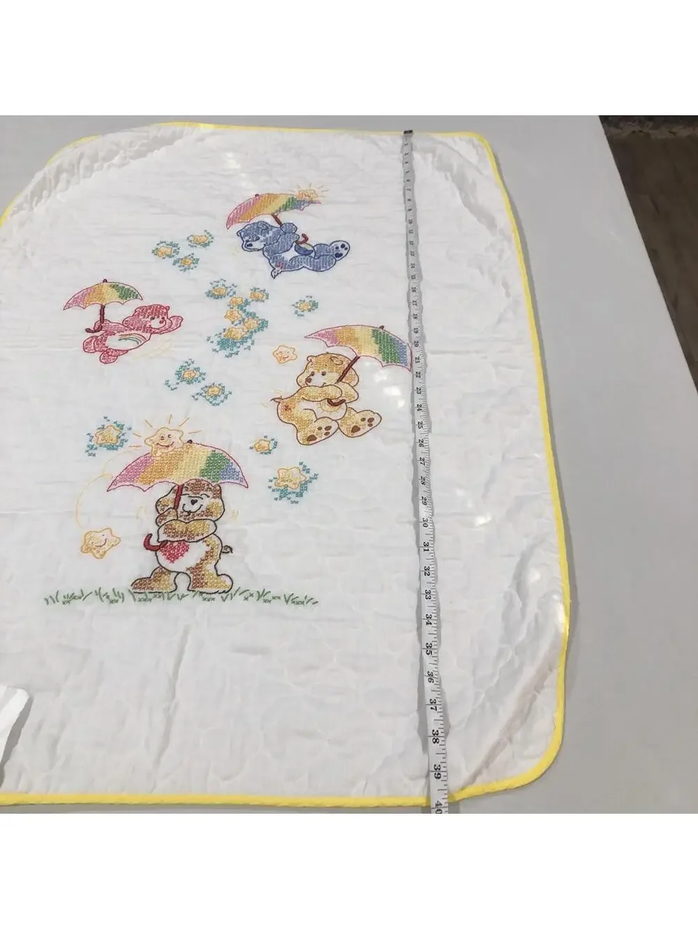 Handmade‎ Care Bear Baby Quilt Blanket 28